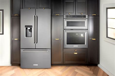 black stainless steel fridge with white cabinets|counter depth fridge black stainless.